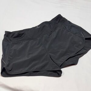 Athleta Black Running Shorts L Athletic Lightweight Gym Training